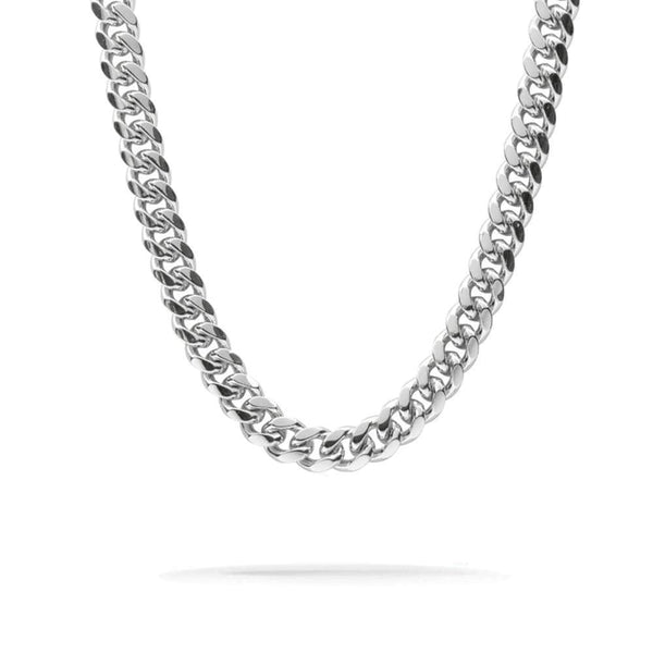 12mm Iced Out White Gold Clasp Cuban Link Chain