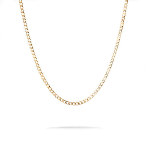 3mm Gold Cuban Link Chain