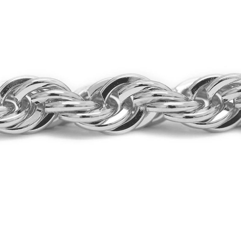 3mm White Gold Rope Chain