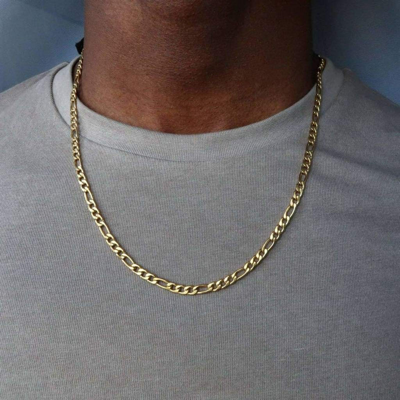 4mm Gold Figaro Chain