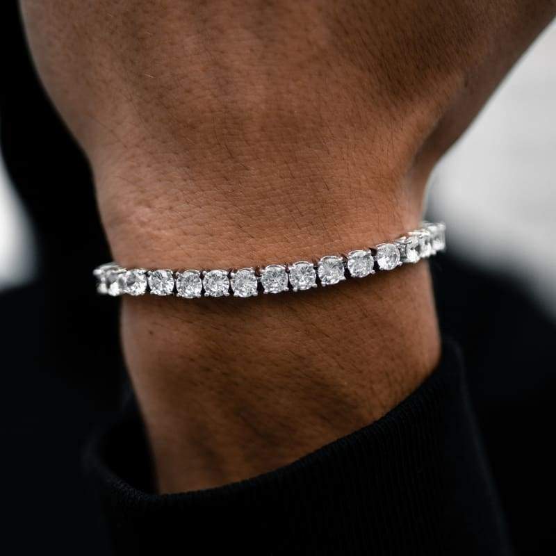 5mm White Gold Tennis Bracelet