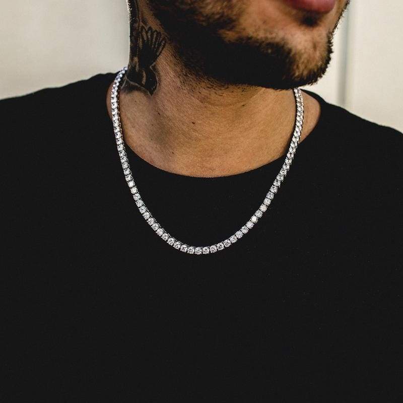 5mm White Gold Tennis Chain