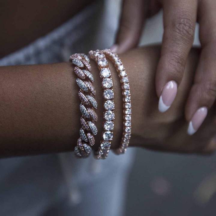 Little Two-Tone Cuban Link Bracelet 8,5mm