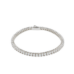 White Gold Tennis Bracelet 3mm
