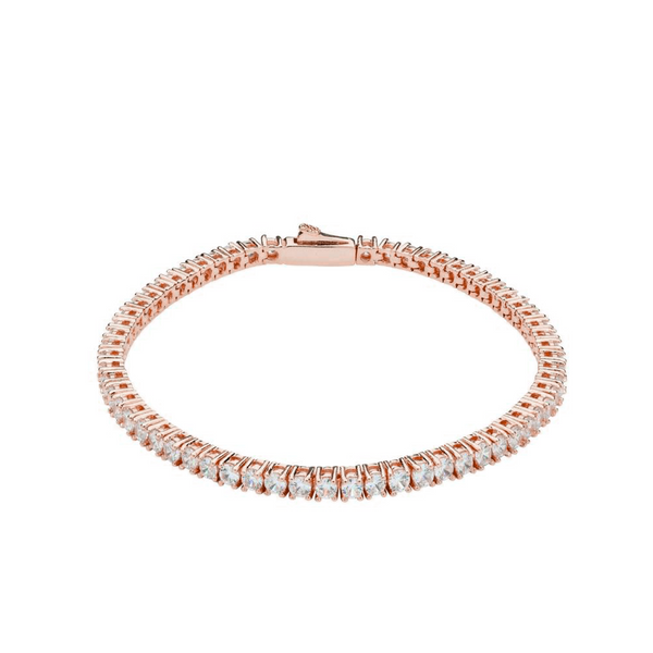 Rose Gold Tennis Bracelet 3mm
