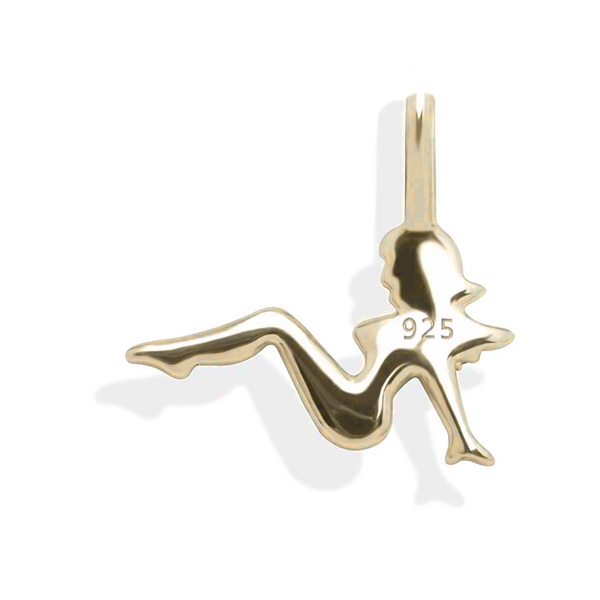 Gold Girl Pendant Iced Out