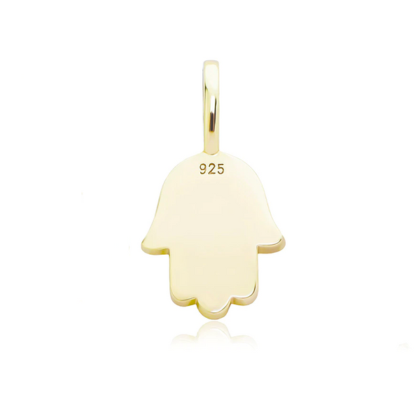 Gold Hand Pendant Iced Out