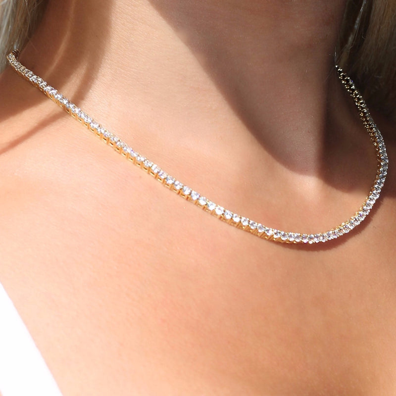 Gold Tennis Chain 3mm