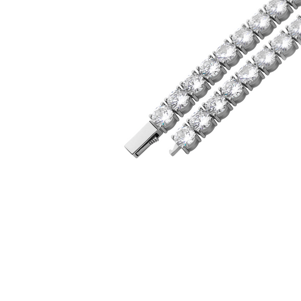 White Gold Tennis Bracelet 3mm