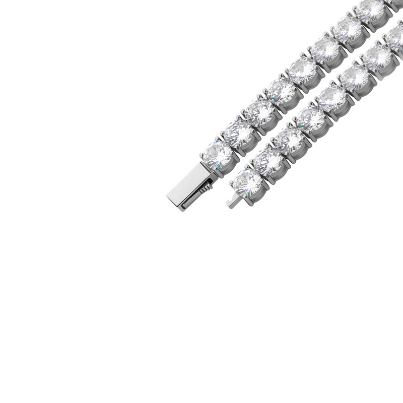 White Gold Tennis Bracelet 3mm