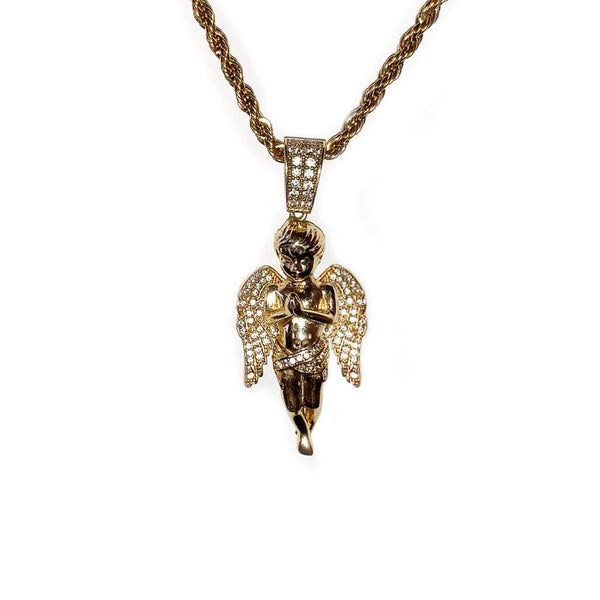 Angel Pendant Iced Out