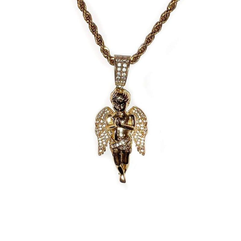 Angel Pendant Iced Out