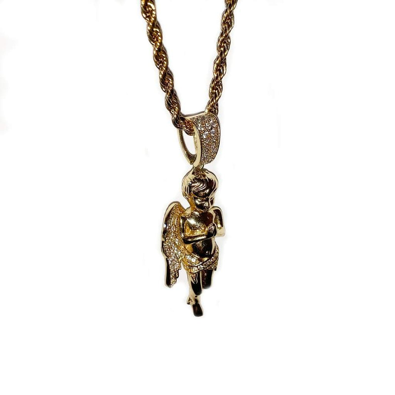Angel Pendant Iced Out