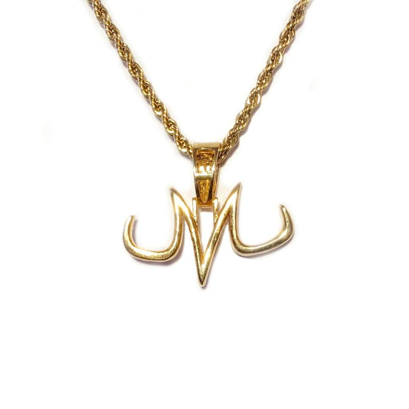 Iced Out Gold Majin "M" Pendant