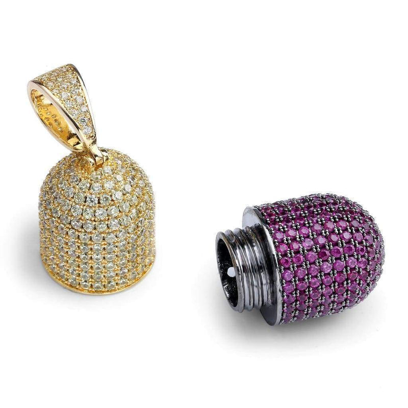 Pill Pendant Iced Out