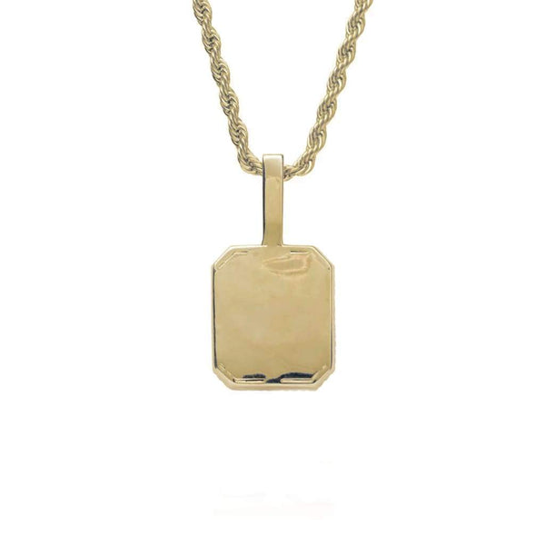 Purple Gemstone Pendant Iced Out