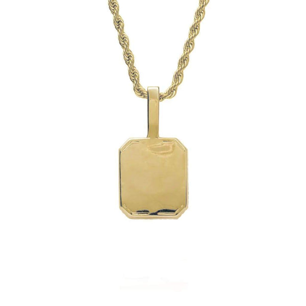 Red Gemstone Pendant Iced Out