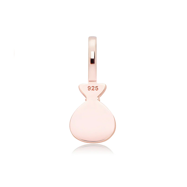 Rose Gold Money Pendant Iced Out