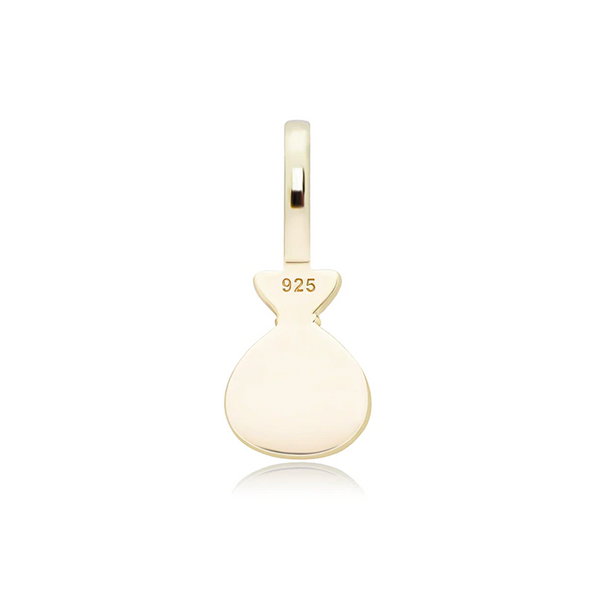 Gold Money Pendant Iced Out