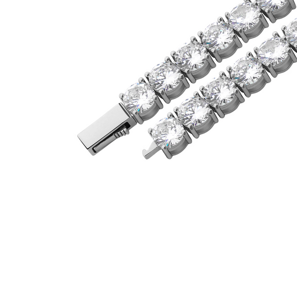 White Gold Tennis Bracelet 5mm